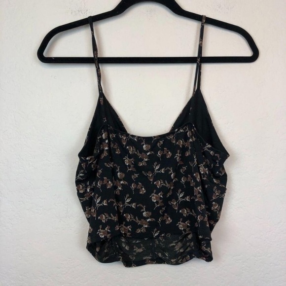 I. Joah Tank Top, w/ Florals and Ruched - Picture 3 of 3